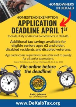 DeKalb Tax Office Online Application for Homestead Exemptions